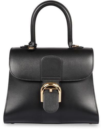 Delvaux Brillant Pm Leather Bag - Black
