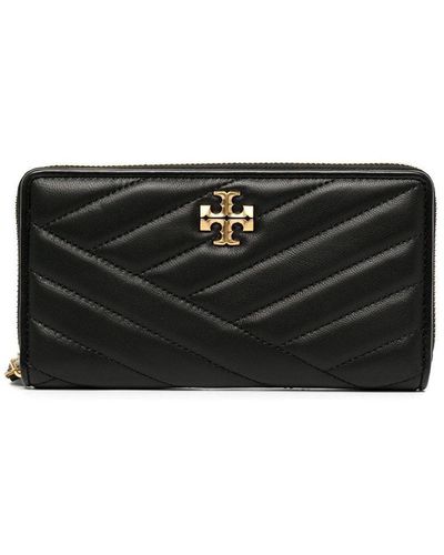 Tory Burch Chevron-quilted Continental Wallet - Black