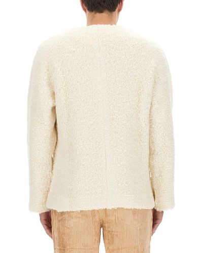 Séfr Éfr V-neck Sweater - White