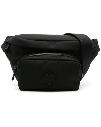 Moncler Logo Patch Belt Bag - Black