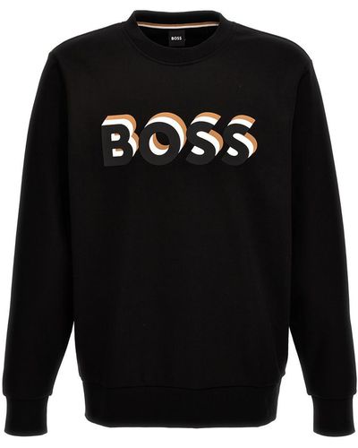 BOSS Logo Sweatshirt - Black