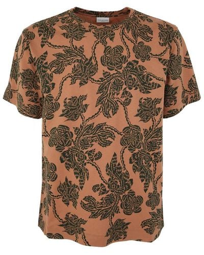 Dries Van Noten Hertz T-shirt Clothing - Brown