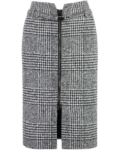Tom Ford Wool Skirt - Grey