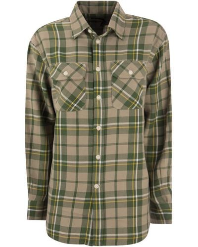 Polo Ralph Lauren Cotton Twill Plaid Shirt - Green