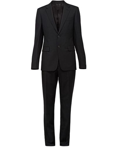 Prada Slim Fit Two Piece Suit - Black