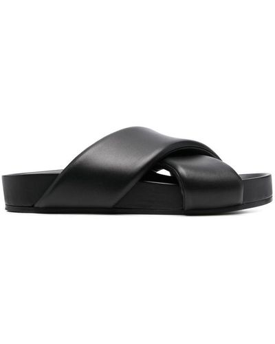 Black Jil Sander Sandals, slides and flip flops for Men | Lyst