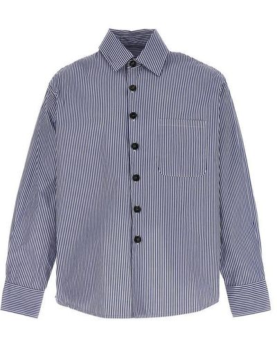 LC23 Waterproof Striped Shirt - Blue