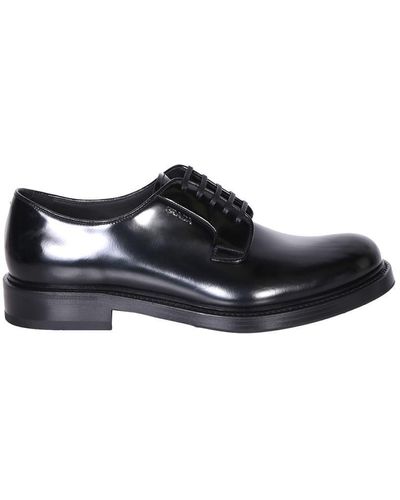Prada Lace-up Black Shoes