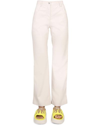 MSGM High Waist Pants - White