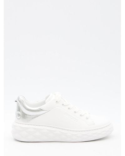 Jimmy Choo Diamond Maxi/f Ii Sneakers - White