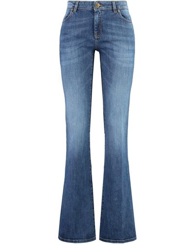 Pinko Low-rise Flared Jeans - Blue