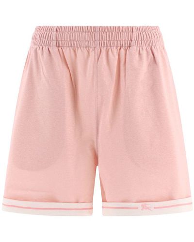 Burberry Cotton Shorts - Pink