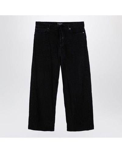 Balenciaga Oversized Baggy Jeans In Denim - Black