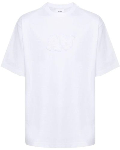 Axel Arigato Embossed-logo Cotton T-shirt - White