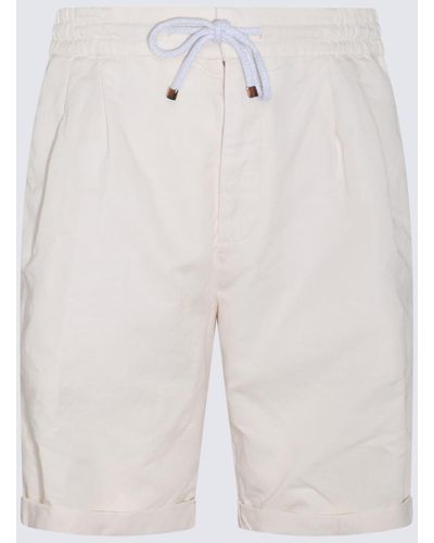 Men's linen shorts STOWE in White