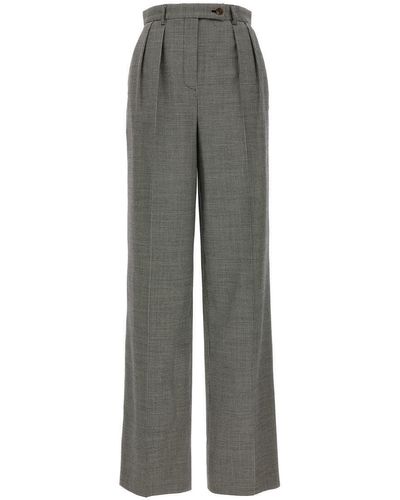 Rochas Houndstooth Pants - Gray