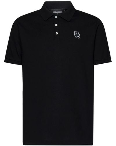 DSquared² Tennis Fit Polo Shirt - Black