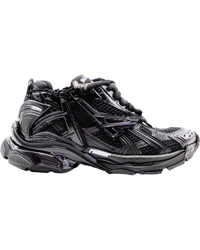 Balenciaga Runner Sneakers Shoes - Black