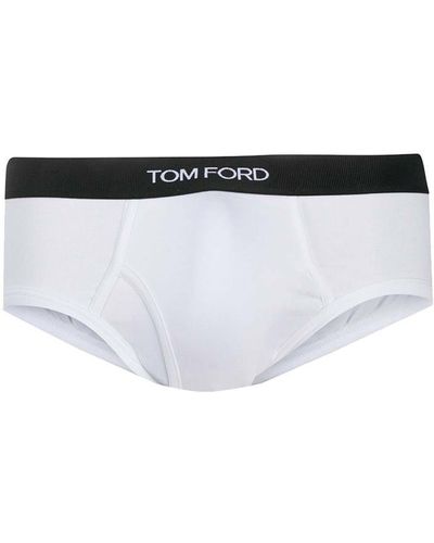 Tom Ford Briefs With Logo Band - White