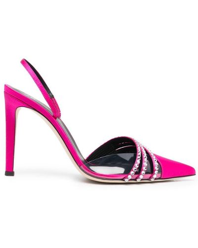 Giuseppe Zanotti Gem-embellished 110mm Heeled Court Shoes - Pink