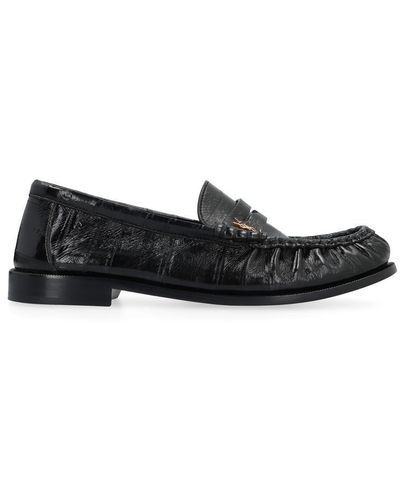Saint Laurent Le Loafer Leather Loafers - Black