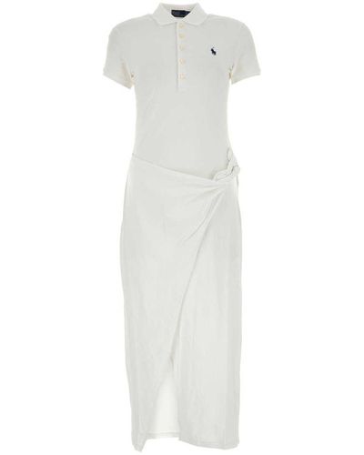 Polo Ralph Lauren Stretch Piquet Polo Dress - White
