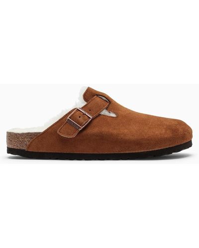 Birkenstock Boston Tan-coloured Sandals - Brown