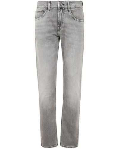 7 For All Mankind The Straight Growth Jeans Clothing - Grey