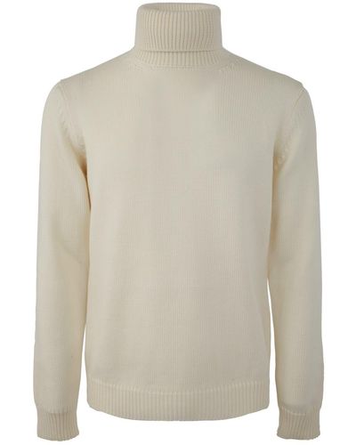 Roberto Collina Long Sleeve Turtle Neck Sweater Clothing - White