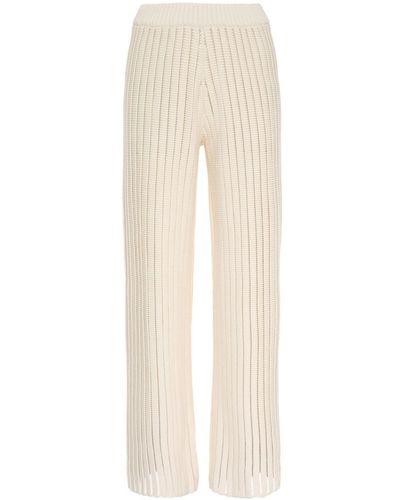 Fabiana Filippi Wide Leg Knitted Trousers - White