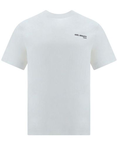 Axel Arigato 'Legacy' T-Shirti With Logo Lettering Print - White