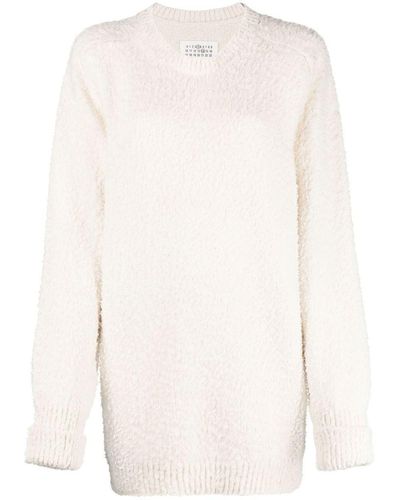 Maison Margiela Cotton Blend Sweater - White