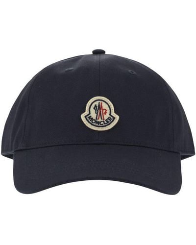 Moncler Baseball Cap With Logo - Blue