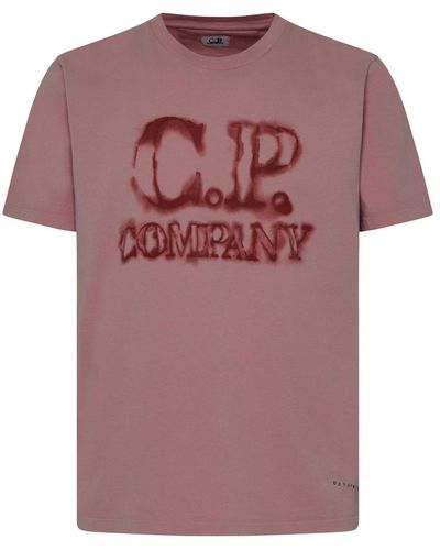 C.P. Company Old Rose Cotton T-shirt - Pink