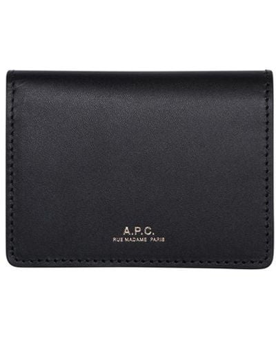 A.P.C. Leather Wallet - Blue