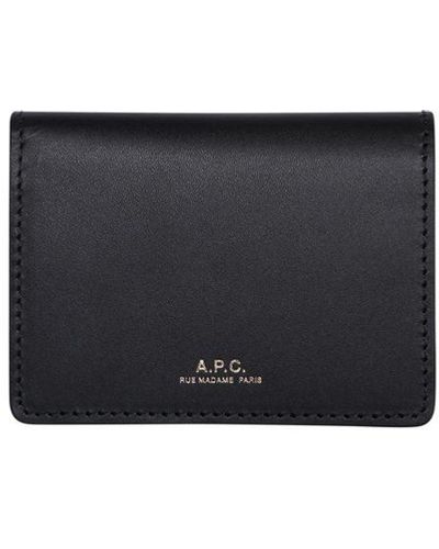 A.P.C. Leather Wallet - Blue