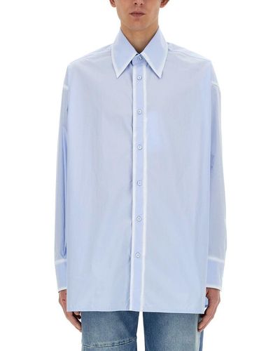 MM6 by Maison Martin Margiela Oversize Fit Shirt - Blue