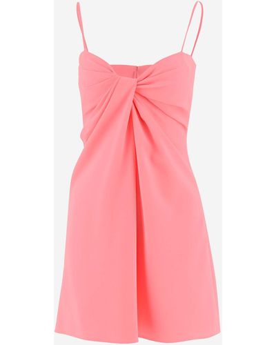 Valentino Ruched Mini Dress - Pink