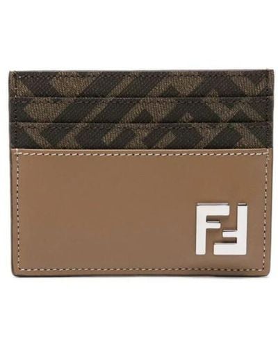 Fendi Credit Card Holder - Brown