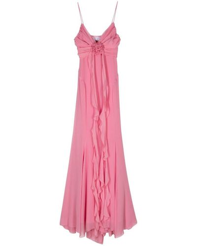 Blumarine Flower Detail Dress - Pink