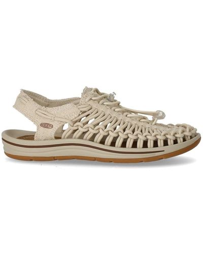 Keen Uneek Canvas Ecru Sandal - Natural