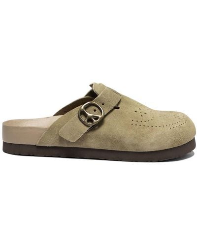 Needles Suede Clogs - Brown