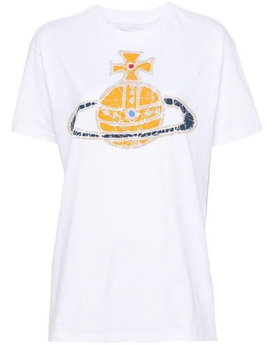 Vivienne Westwood Logo Cotton T-Shirt - White