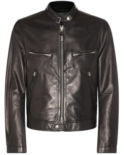 Tom Ford Leather Jacket - Black