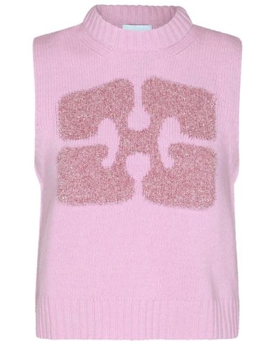Ganni Wool Knitwear - Pink