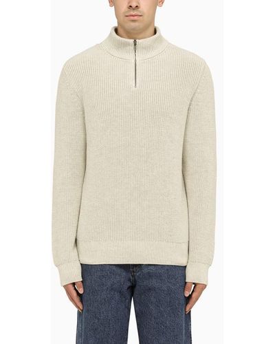 A.P.C. Cotton Mastic Turtleneck - Natural