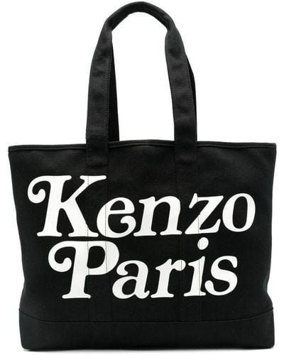 KENZO Large Logo-print Tote Bag - Black