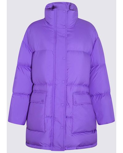 Stand Studio Purple Puffer Edna Down Jacket