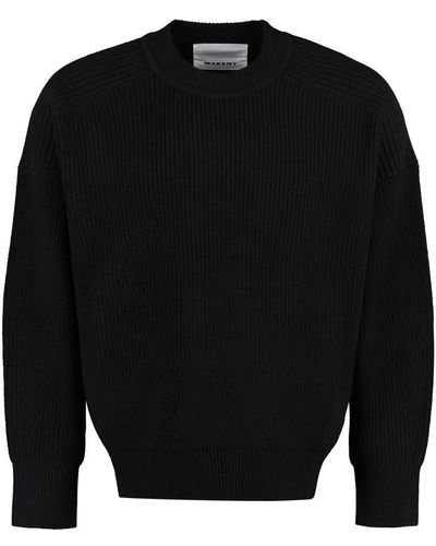 Isabel Marant Barry Wool Crew-neck Sweater - Black