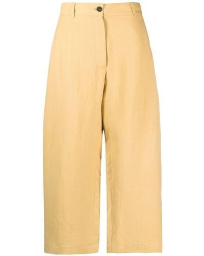 Studio Nicholson Tudio Nicholson Wide Crop Pant Clothing - Yellow